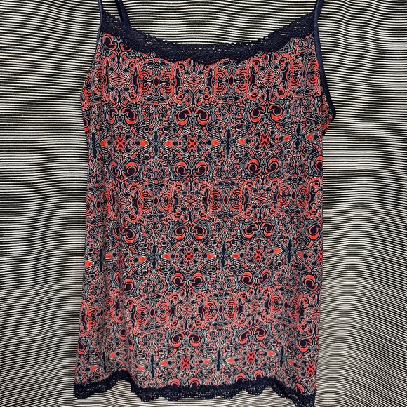 Jockey Black and Red Print Slinky Cami Size XL - Picture 1 of 5